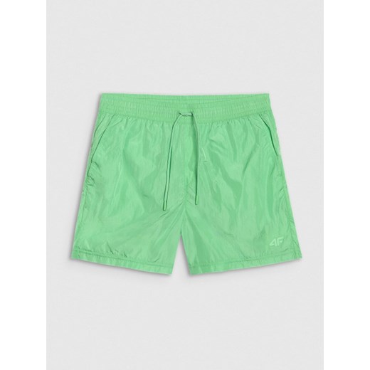 Męskie spodenki casual 4F 4FRSS25TSHOM697 - zielony ze sklepu Sportstylestory.com w kategorii Spodenki męskie - zdjęcie 184648073