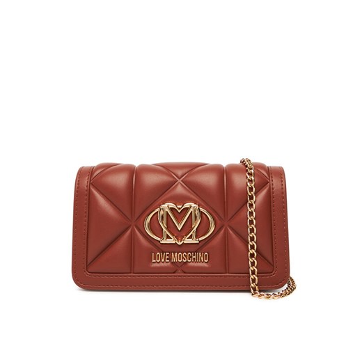 LOVE MOSCHINO Duży Portfel Damski JC5640PP1NLC0312 Brązowy ze sklepu MODIVO w kategorii Portfele damskie - zdjęcie 184649962