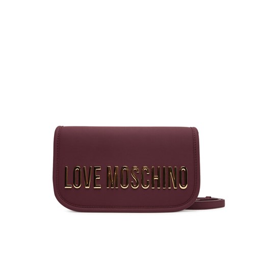 Torebka LOVE MOSCHINO JC4028PP1NKD0552 Bordowy ze sklepu eobuwie.pl w kategorii Listonoszki - zdjęcie 184652174