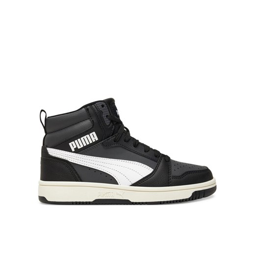 Sneakersy Puma Rebound V6 Mid Jr 393831 29 Czarny ze sklepu eobuwie.pl w kategorii Buty sportowe dziecięce - zdjęcie 184652182