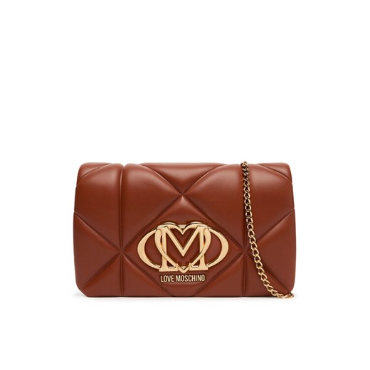 Torebka LOVE MOSCHINO JC4043PP1NLC0312 Brązowy ze sklepu eobuwie.pl w kategorii Kopertówki - zdjęcie 184652202