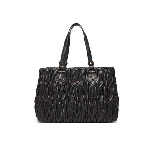Torebka Liu Jo Ecs M Tote AF5014 E0457 Czarny ze sklepu eobuwie.pl w kategorii Torby Shopper bag - zdjęcie 184652260