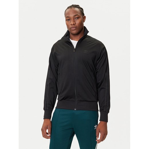 adidas Bluza adicolor Classics Firebird JY1347 Czarny Loose Fit ze sklepu MODIVO w kategorii Bluzy męskie - zdjęcie 184653372
