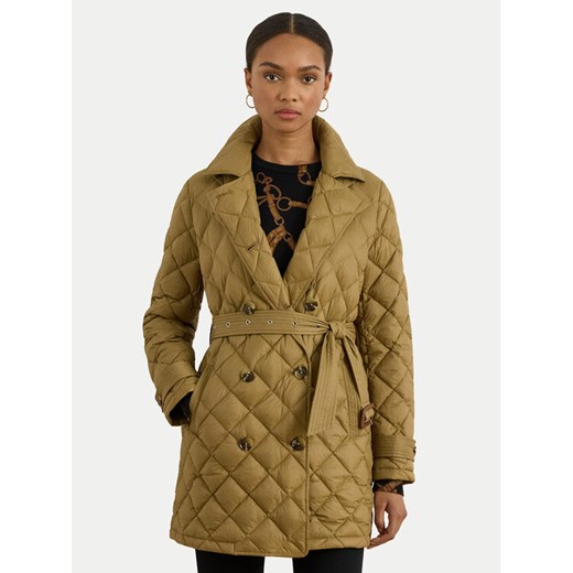 LAUREN RALPH LAUREN Kurtka puchowa 297979514002 Brązowy Straight Fit ze sklepu MODIVO w kategorii Kurtki damskie - zdjęcie 184653384