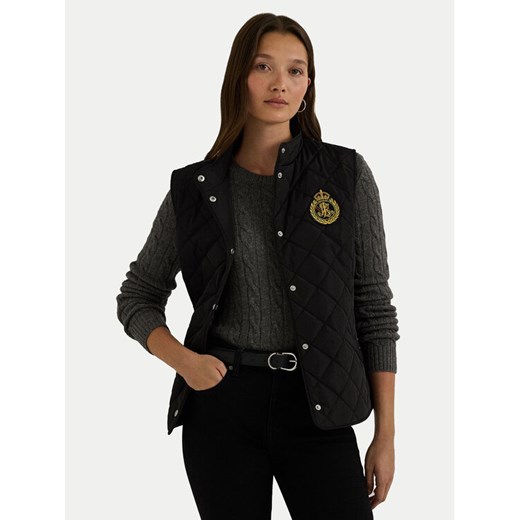 LAUREN RALPH LAUREN Bezrękawnik 297951276005 Czarny Straight Fit ze sklepu MODIVO w kategorii Kamizelki damskie - zdjęcie 184653413