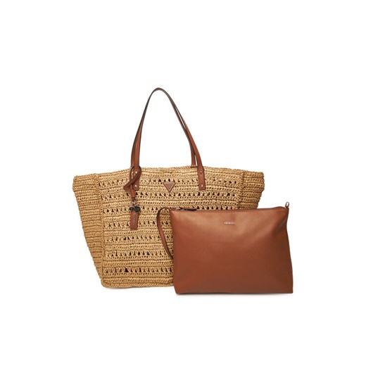 Guess Torebka Irene HWWG86 85240 Brązowy ze sklepu MODIVO w kategorii Torby Shopper bag - zdjęcie 184653461
