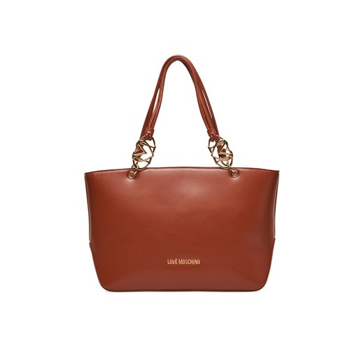LOVE MOSCHINO Torebka JC4074PP1NLF0312 Brązowy ze sklepu MODIVO w kategorii Torby Shopper bag - zdjęcie 184653464