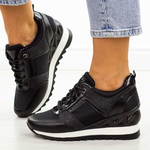 Czarne sneakersy półbuty damskie Vinceza 10733 ze sklepu suzana.pl w kategorii Buty sportowe damskie - zdjęcie 184654904