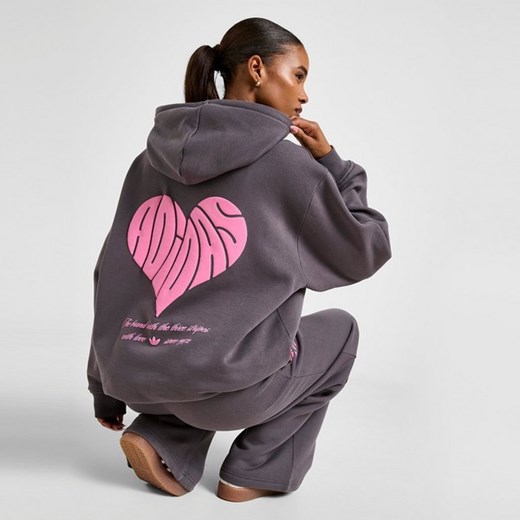 ADIDAS BLUZA Z KAPTUREM HEART OS HOOD ze sklepu JD Sports  w kategorii Bluzy damskie - zdjęcie 184655002