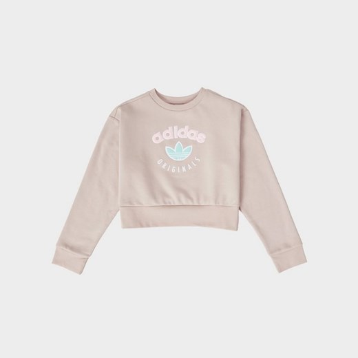 ADIDAS BLUZA (G)LOGO CRP CREW BEIGE G ze sklepu JD Sports  w kategorii Bluzy dziewczęce - zdjęcie 184655010