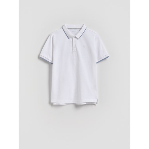 Reserved - Koszulka polo - biały ze sklepu Reserved w kategorii T-shirty chłopięce - zdjęcie 184655473