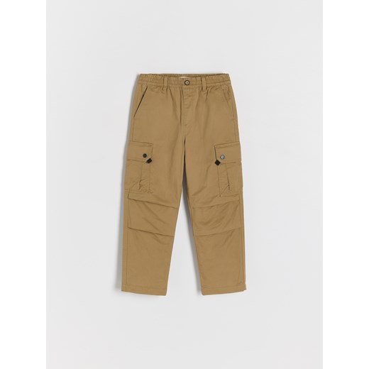 Reserved - Spodnie na polarowej podszewce - beżowy ze sklepu Reserved w kategorii Spodnie chłopięce - zdjęcie 184655493