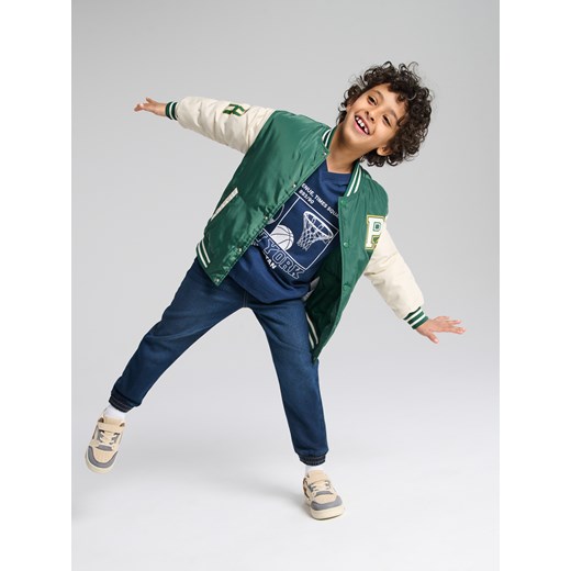 Sinsay - Koszulka oversize - granatowy Sinsay 122 (6-7 l) Sinsay