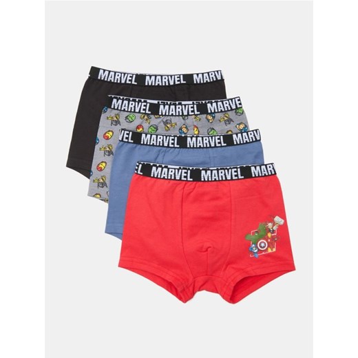 Sinsay - Bokserki 4 pack Marvel - wielobarwny ze sklepu Sinsay w kategorii Majtki dziecięce - zdjęcie 184656293