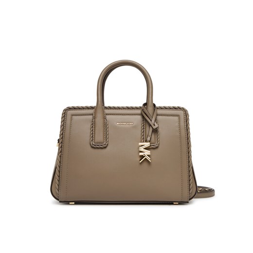 Torebka MICHAEL Michael Kors Laila 30T5G9IS1L Beżowy ze sklepu eobuwie.pl w kategorii Kuferki - zdjęcie 184656410