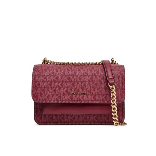 Torebka MICHAEL Michael Kors Claire  32R5GC7C1V Bordowy ze sklepu eobuwie.pl w kategorii Kopertówki - zdjęcie 184656464
