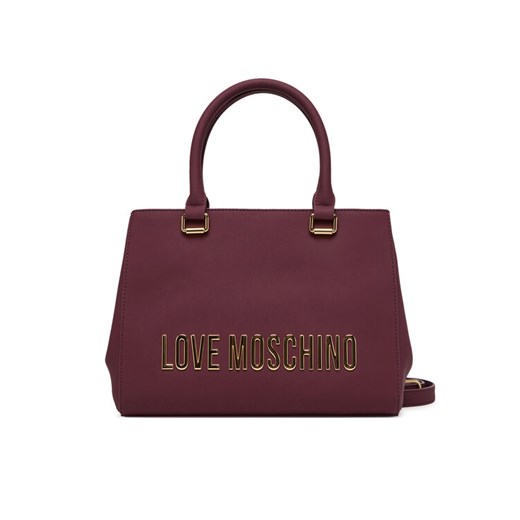 Torebka LOVE MOSCHINO JC4022PP1NKD0552 Bordowy ze sklepu eobuwie.pl w kategorii Kuferki - zdjęcie 184656502
