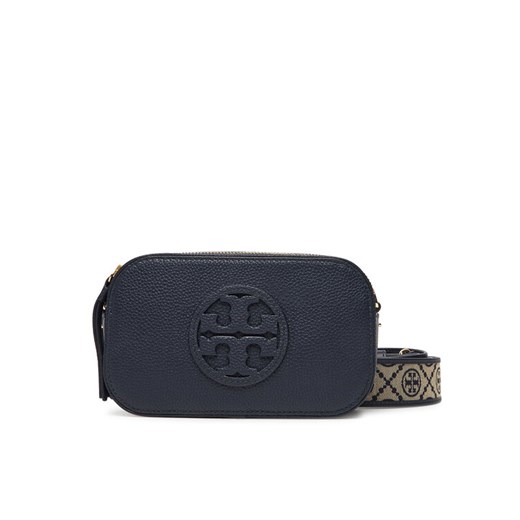 Torebka Tory Burch Mini Miller Crossbody 171955 Granatowy ze sklepu eobuwie.pl w kategorii Listonoszki - zdjęcie 184656513