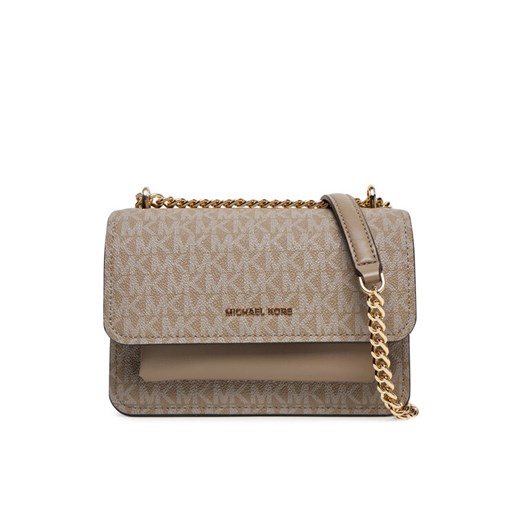 Torebka MICHAEL Michael Kors Claire  32R5GC7C1V Beżowy ze sklepu eobuwie.pl w kategorii Kopertówki - zdjęcie 184656534