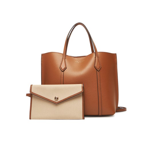 Tory Burch Torebka Perry 177252 Brązowy ze sklepu MODIVO w kategorii Torby Shopper bag - zdjęcie 184657322