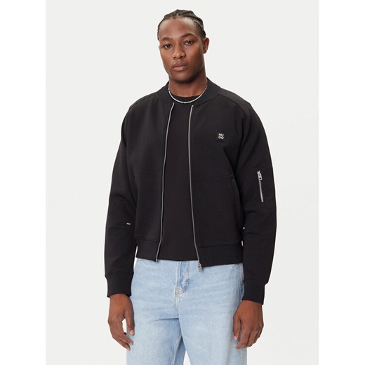 HUGO Bluza Dargenzip 50542590 Czarny Oversize ze sklepu MODIVO w kategorii Bluzy męskie - zdjęcie 184657324