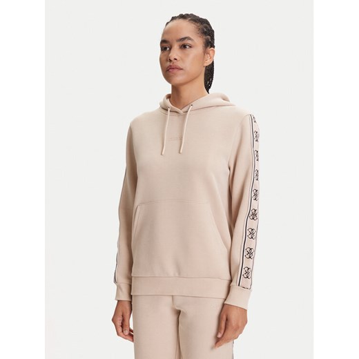 Guess Bluza V4YQ11 KB3P2 Beżowy Regular Fit ze sklepu MODIVO w kategorii Bluzy damskie - zdjęcie 184657334
