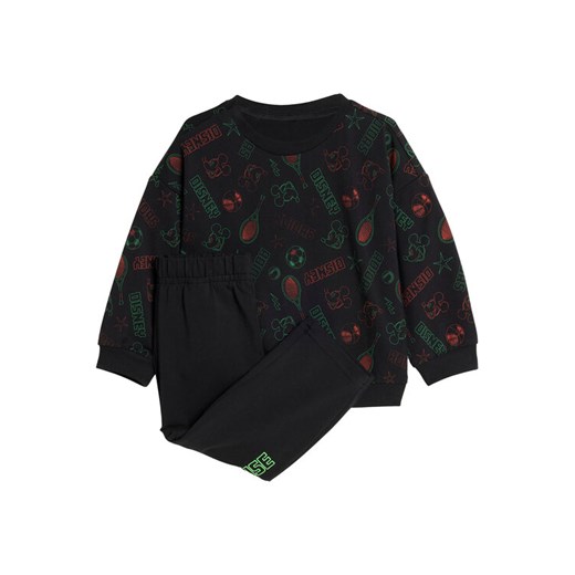 adidas Dres Disney Mickey Mouse JM0816 Czarny Regular Fit ze sklepu MODIVO w kategorii Komplety niemowlęce - zdjęcie 184657351
