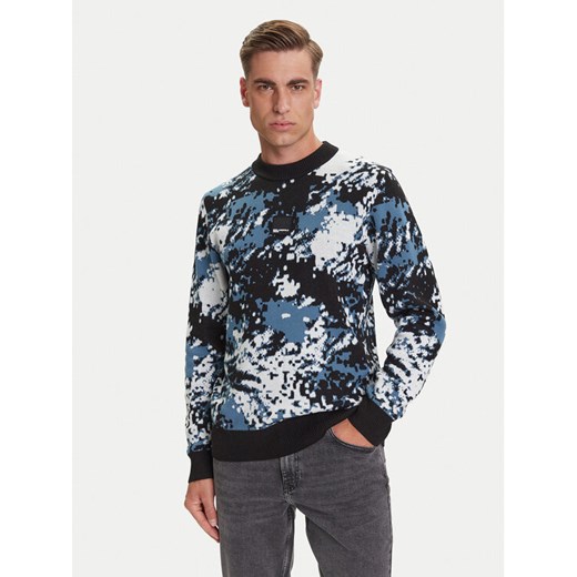 Karl Lagerfeld Jeans Sweter A3M18004 Kolorowy Regular Fit ze sklepu MODIVO w kategorii Swetry męskie - zdjęcie 184657362
