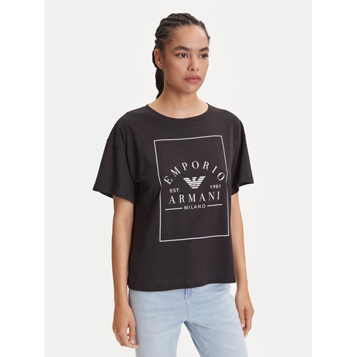 Emporio Armani Underwear T-Shirt EW000553 AF10887 UC001 Czarny Loose Fit ze sklepu MODIVO w kategorii Bluzki damskie - zdjęcie 184657382