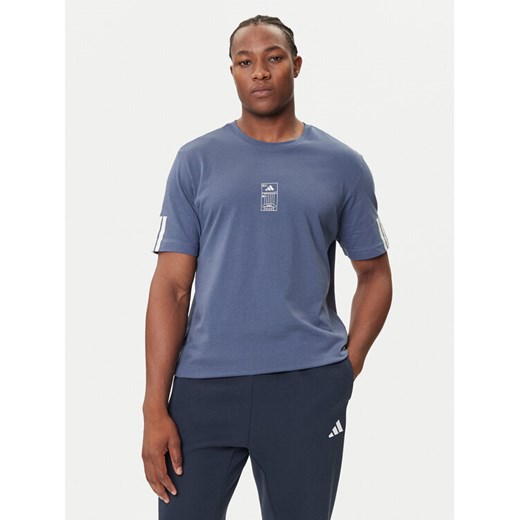 adidas T-Shirt ALL SZN JX5083 Beżowy Loose Fit ze sklepu MODIVO w kategorii T-shirty męskie - zdjęcie 184657391