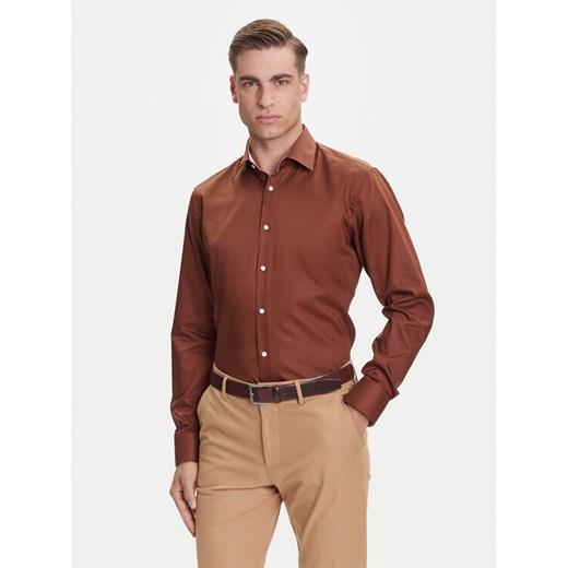BOSS Koszula H-Joe 50545145 Beżowy Regular Fit ze sklepu MODIVO w kategorii Koszule męskie - zdjęcie 184657404