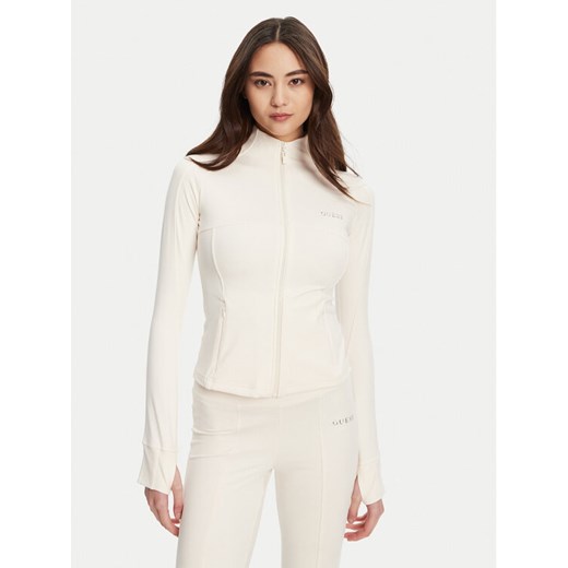 Guess Bluza V5RP17 KCD02 Écru Regular Fit ze sklepu MODIVO w kategorii Bluzy damskie - zdjęcie 184657421