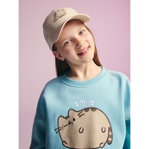 Reserved - Czapka z daszkiem Pusheen - beżowy ze sklepu Reserved w kategorii Czapki dziecięce - zdjęcie 184658214