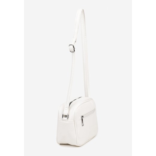 Biała Torebka w Stylu Listonoszki z Napisem Dolenna Renee ONE SIZE renee.pl