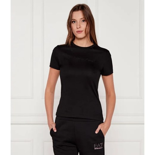EA7 T-shirt | Slim Fit ze sklepu Gomez Fashion Store w kategorii Bluzki damskie - zdjęcie 184658863