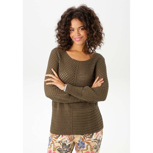 Aniston Sweter w kolorze brązowym ze sklepu Limango Polska w kategorii Swetry damskie - zdjęcie 184659410