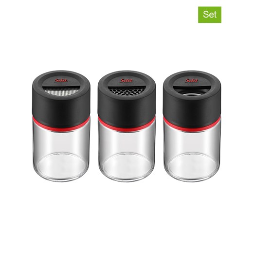 Silit Przyprawniki (3 szt.) w kolorze czarno-czerwonym ze sklepu Limango Polska w kategorii Młynki do soli i pieprzu - zdjęcie 184659534