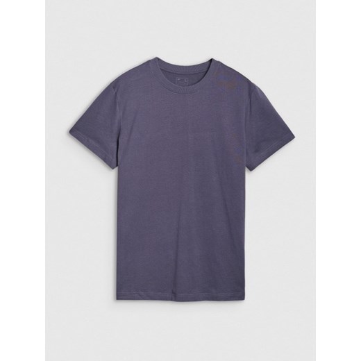 Męski t-shirt  z nadrukiem 4F 4FRSS25TTSHM2733 - granatowy ze sklepu Sportstylestory.com w kategorii T-shirty męskie - zdjęcie 184659654