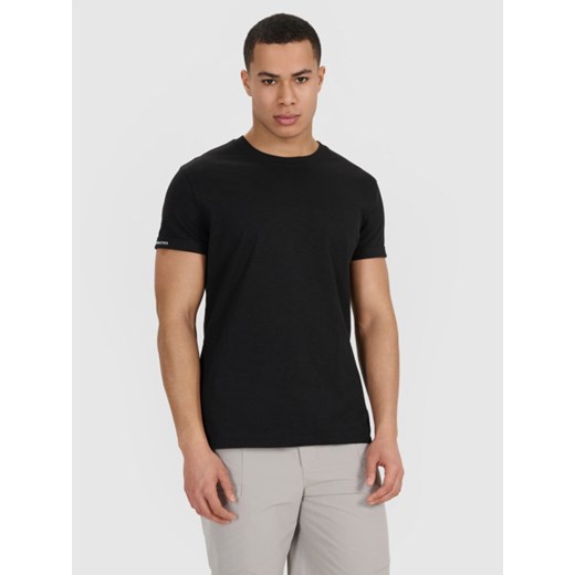 Męski t-shirt basic 4F 4FRSS25TTSHM3041 - czarny ze sklepu Sportstylestory.com w kategorii T-shirty męskie - zdjęcie 184659671
