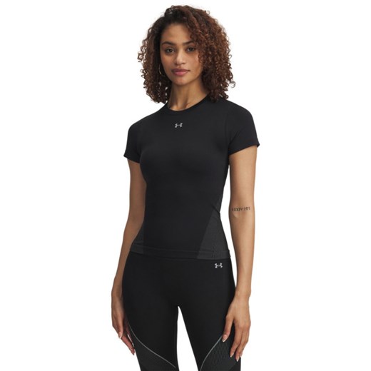 Damska koszulka treningowa Under Armour UA Vanish Seamless SS - czarna ze sklepu Sportstylestory.com w kategorii Bluzki damskie - zdjęcie 184659774