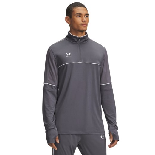 Męski long sleeve Under Armour UA M Challenger Training QZ - szary ze sklepu Sportstylestory.com w kategorii T-shirty męskie - zdjęcie 184659800