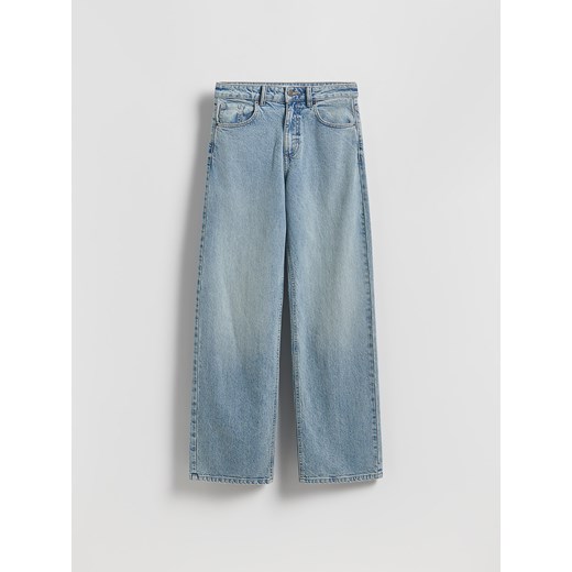 Reserved - Jeansy wide leg - niebieski ze sklepu Reserved w kategorii Jeansy damskie - zdjęcie 184660221