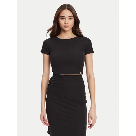 Guess T-Shirt W5YP14 KAQL2 Czarny Regular Fit ze sklepu MODIVO w kategorii Bluzki damskie - zdjęcie 184661041