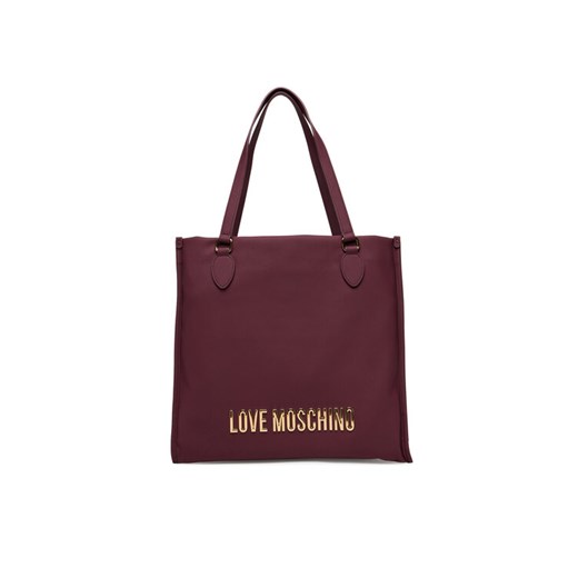 LOVE MOSCHINO Torebka JC4020PP1NKD0552 Bordowy ze sklepu MODIVO w kategorii Torby Shopper bag - zdjęcie 184661102