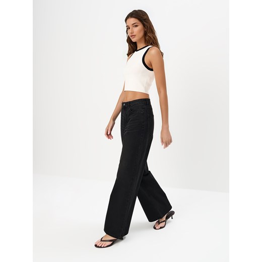 Mohito - Jeansy wide leg - czarny ze sklepu Mohito w kategorii Jeansy damskie - zdjęcie 184661820