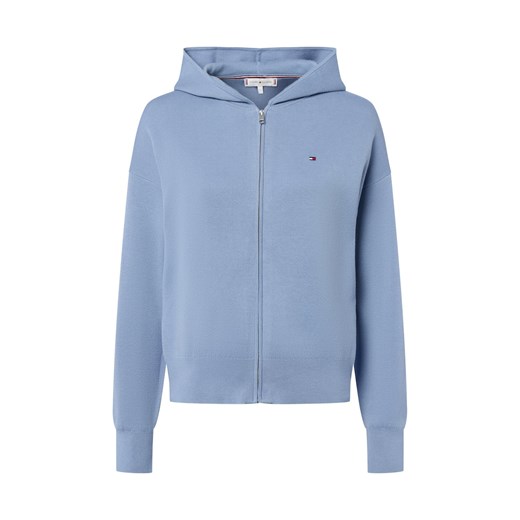 Tommy Hilfiger Kardigan damski Kobiety Bawełna niebieski jednolity ze sklepu vangraaf w kategorii Swetry damskie - zdjęcie 184661864