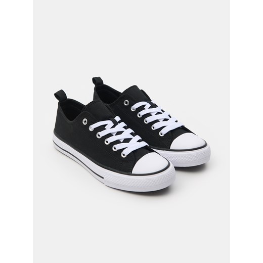 Sinsay - Bawełniane trampki - czarny Sinsay 25 Sinsay