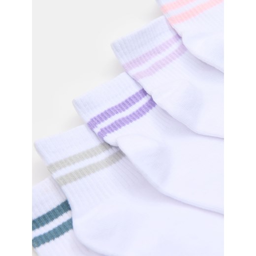 Sinsay - Skarpetki w paski 5 pack - wielobarwny Sinsay 23/26 Sinsay