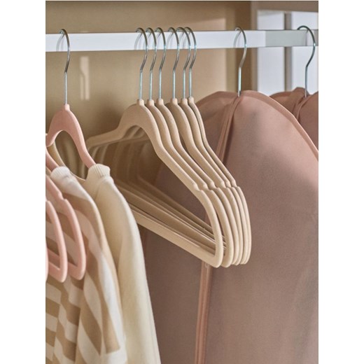 Sinsay - Wieszaki 20 pack - beżowy ze sklepu Sinsay w kategorii Salon i sypialnia - zdjęcie 184662811