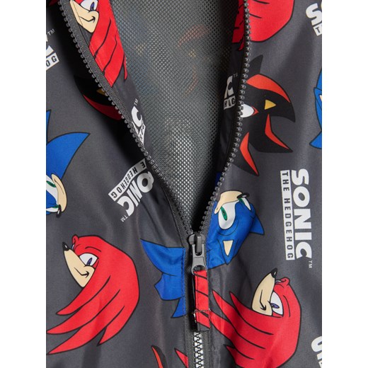 Sinsay - Lekka kurtka z kapturem Sonic the Hedgehog - szary Sinsay 128 (7-8 l) Sinsay
